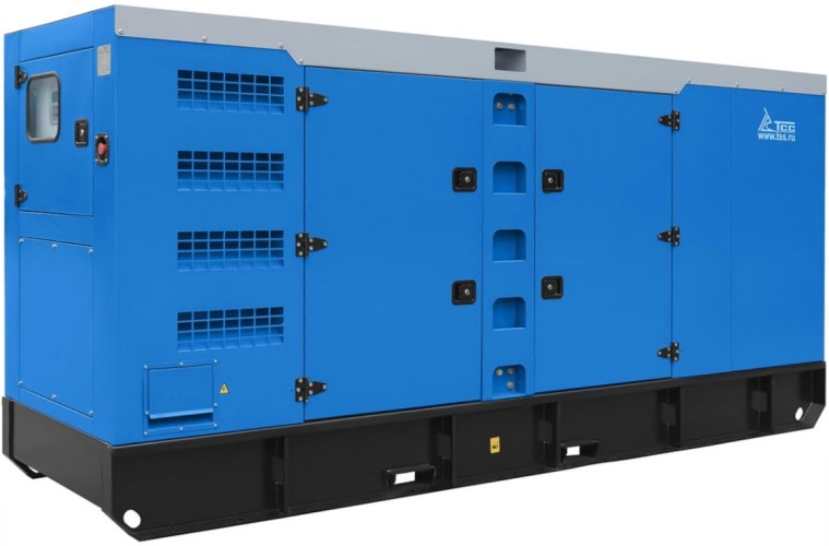 Генератор дизельный ТСС АД-200С-Т400-1РКМ5 ПРОФ (TTST 280TS ST) 029728, в кожухе, 200 кВт, Синий детальное изображение - 1