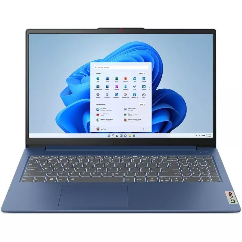 Ноутбук Lenovo IdeaPad Slim 3 15IAN8, 82XB0044UK, RAM 8 ГБ, SSD 256 ГБ, Синий детальное изображение - 1