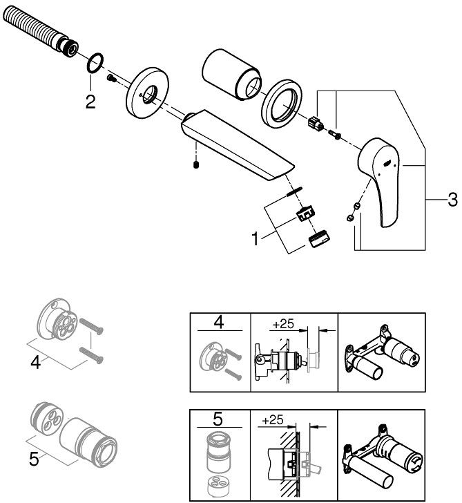 Смеситель Grohe Eurosmart 29337003 детальное изображение - 5