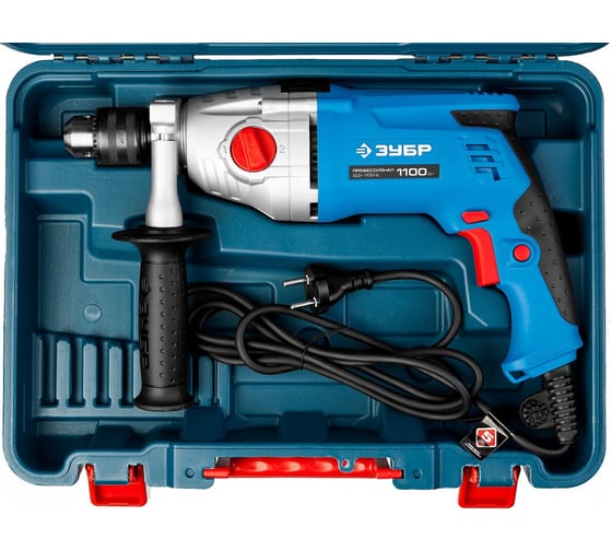 Ударная дрель Зубр ЗДУ-1100-2 ЭРМКМ2, 1100 Вт детальное изображение - 14