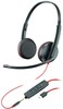 Проводные наушники с микрофоном Plantronics Blackwire 3225 USB-C, Черный вариант - 1