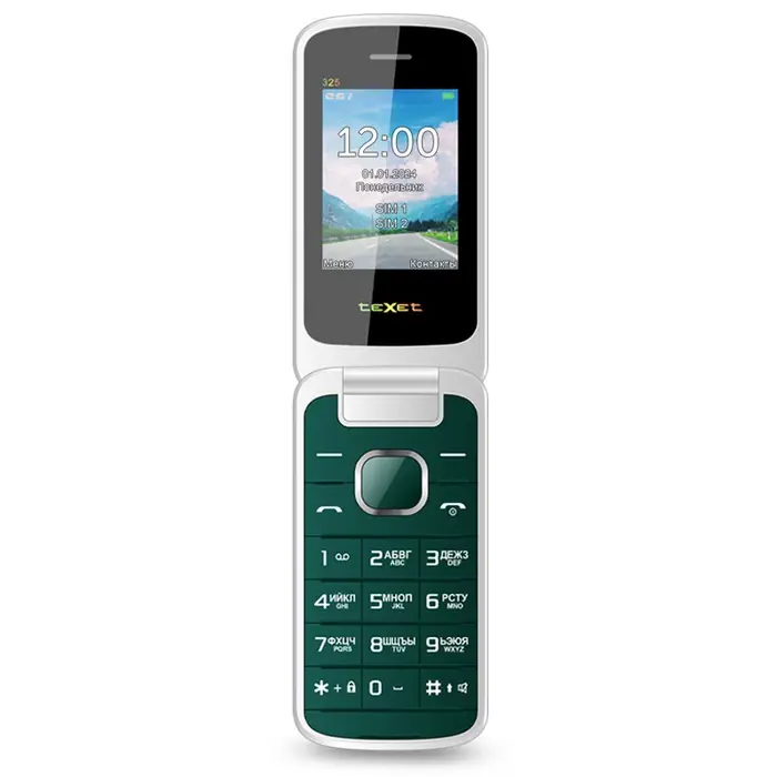 Мобильный телефон Texet TM-325, 32 Мб, Зеленый, Dual micro-SIM №8