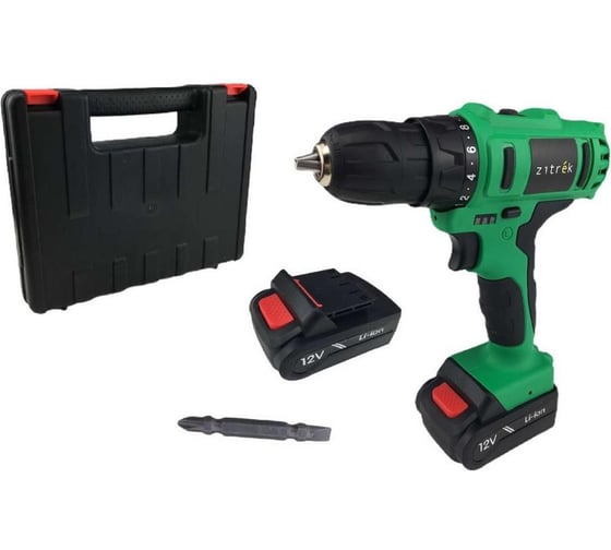 Аккумуляторная дрель-шуруповерт Zitrek Greenpower 12-Li 063-4074, 12 В, 32 Нм, 1,5 А·ч детальное изображение - 2