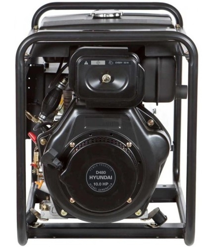 Генератор дизельный с воздушным охлаждением HYUNDAI DHY 6500L, открытый, 5 кВт, Черный детальное изображение - 3