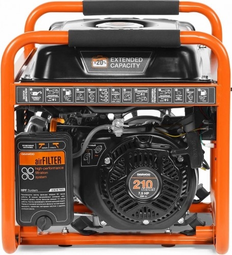 Генератор бензиновый DAEWOO GDA 3500, 2.8 кВт, Оранжевый детальное изображение - 5