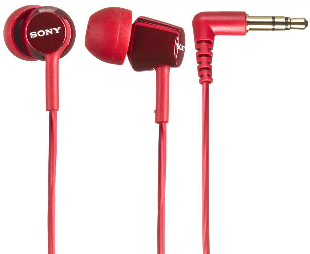 Проводные наушники Sony MDR-EX150, Красный детальное изображение - 2