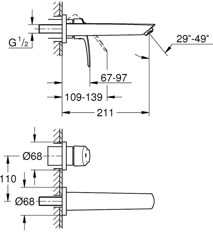 Смеситель Grohe Eurosmart 29338003 №4