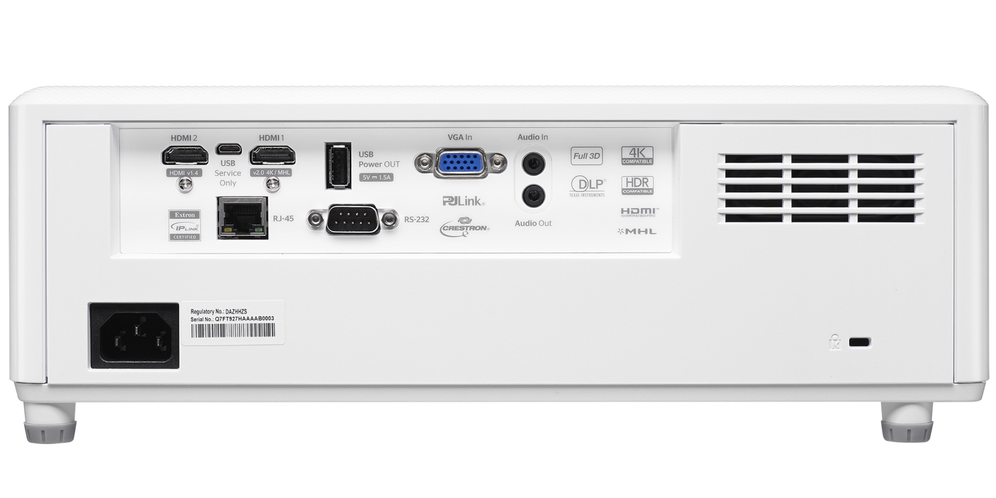 Проектор Optoma HZ40, Белый детальное изображение - 2