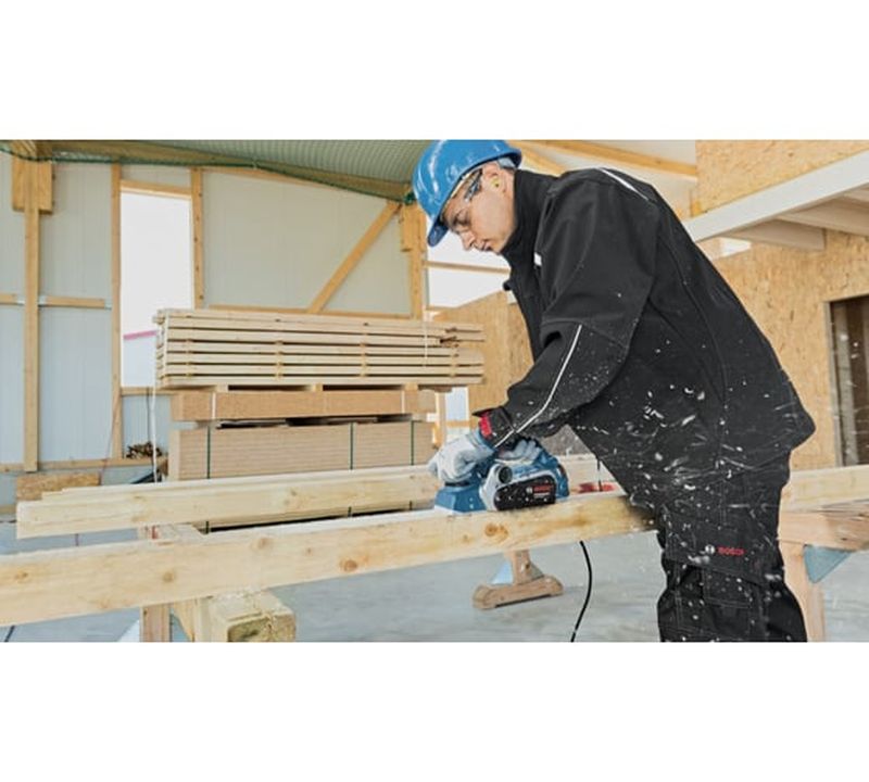 Электрический рубанок Bosch GHO 26-82 D 06015A4302, 710 Вт,  Синий детальное изображение - 5