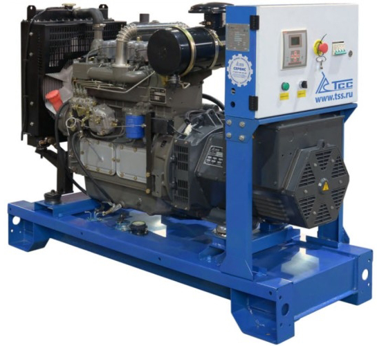 Генератор дизельный ТСС АД-30C-T400-1PM16 (TTD 42TS) 041598, открытый, 30 кВт, Синий детальное изображение - 1