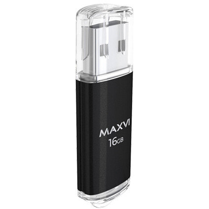 USB Flash накопитель MAXVI MP 16 ГБ, черный детальное изображение - 3
