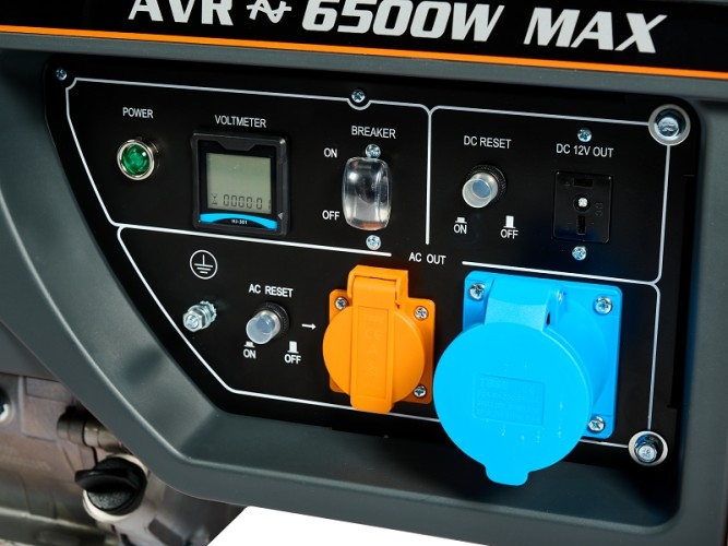 Генератор бензиновый VILLARTEC GG 7300C, 5.8 кВт, Оранжевый детальное изображение - 4