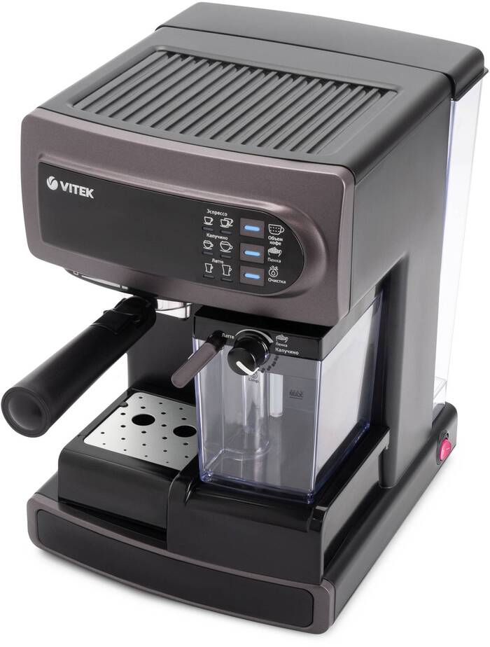 Кофеварка рожковая Vitek VT-1517 VT, Фиолетовый №6