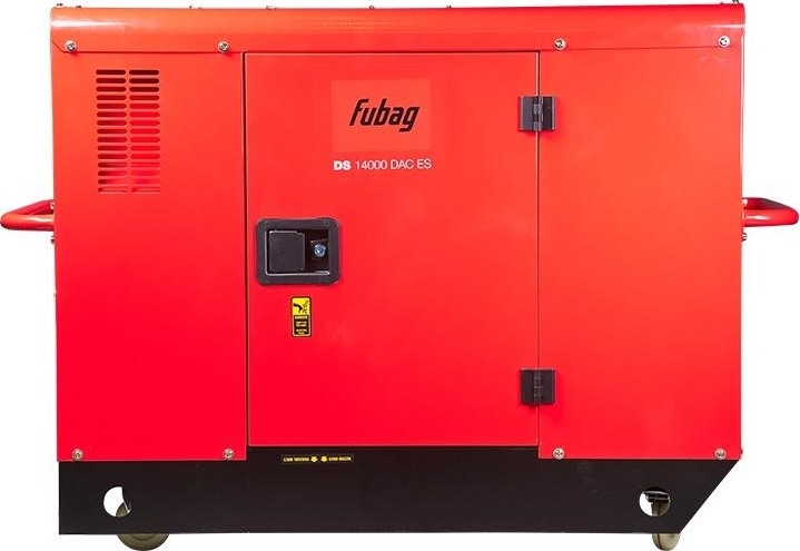 Генератор дизельный с воздушным охлаждением FUBAG DS 14000 DAC ES 431746, в кожухе, 10 кВт, Красный детальное изображение - 3