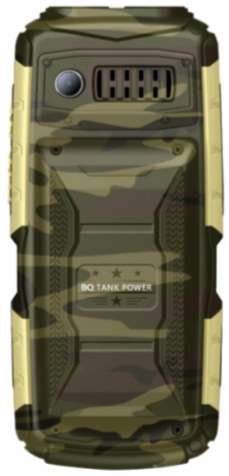Мобильный телефон BQ 2430 Tank Power, 32 Мб, Камуфляжный/Золотой, Dual micro-SIM детальное изображение - 2