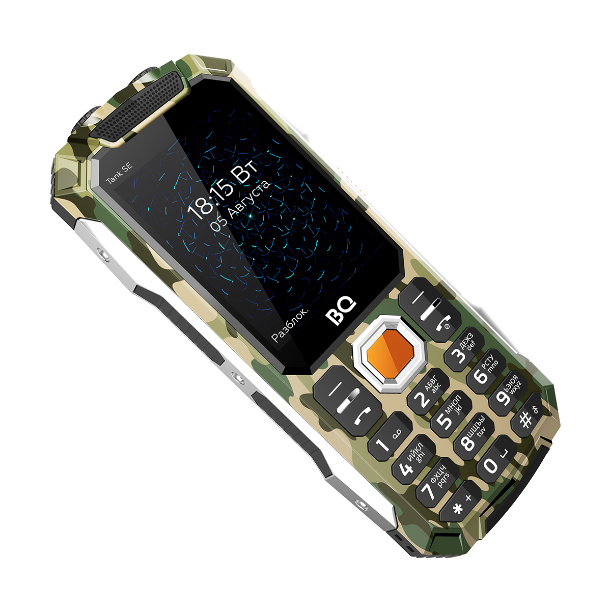 Мобильный телефон BQ 2432 Tank SE, 32 Мб, Зеленый, Dual mini-SIM детальное изображение - 5