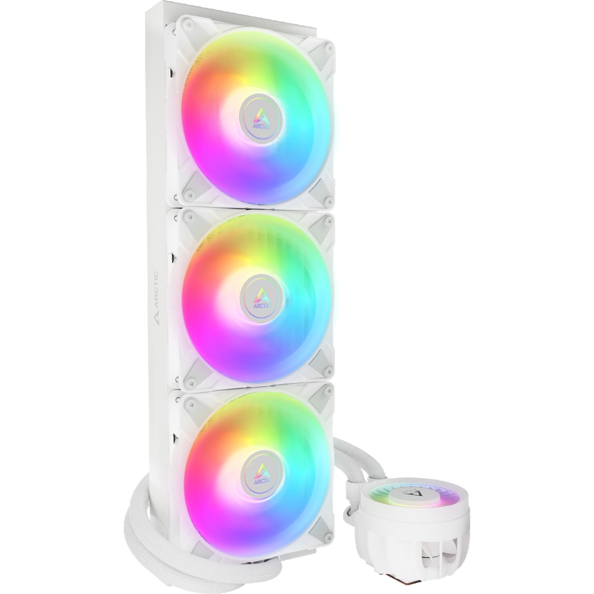 Система жидкостного охлаждения Arctic Cooling Liquid Freezer III 420 ARGB, Белый детальное изображение - 2