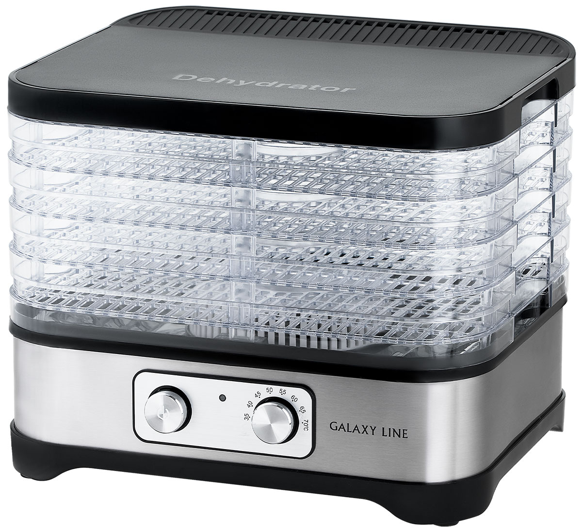 Электросушилка Galaxy Line GL 2639, 500 Вт, Серебристый детальное изображение - 1