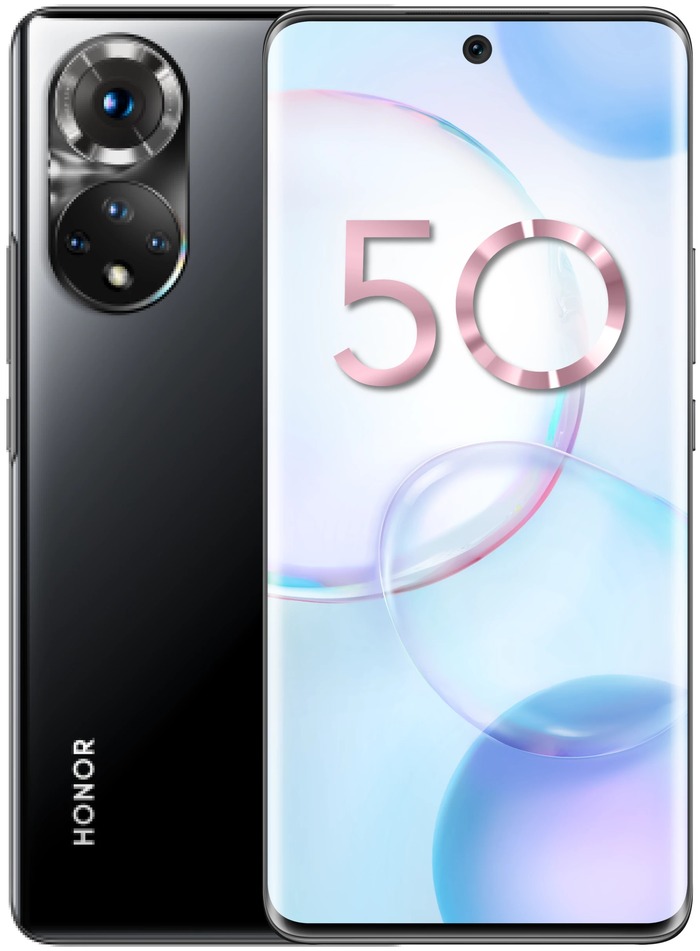 Смартфон Honor 50 256 Гб, Полуночный черный, Dual nano SIM №1