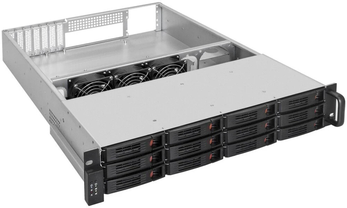 Серверный корпус ExeGate Pro 2U660-HS12, без БП, Черный №2