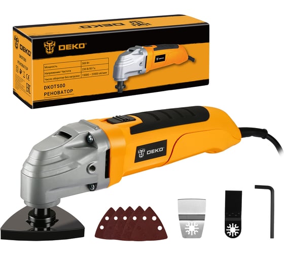 Многофункциональный инструмент DEKO DKOT 500W 063-2051, 11000-23000 кол/мин, 500 Вт детальное изображение - 1