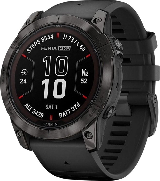 Смарт-часы Garmin Fenix 7X Sapphire Pro Solar, 51 мм, Черный детальное изображение - 1