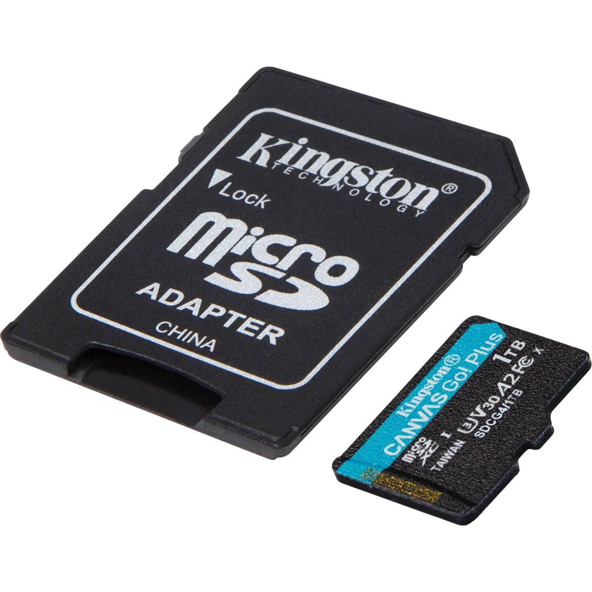 Карта памяти Kingston Canvas Go! Plus MicroSD + SD адаптер (SDCG4/1TB), 1 Тб детальное изображение - 1