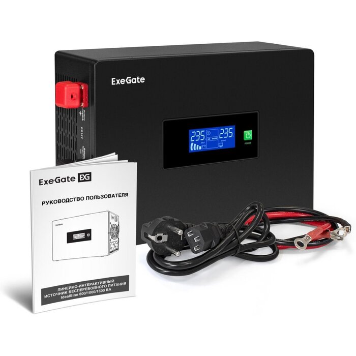 ИБП ExeGate IdealSine SR-1000.LCD.2SH + DT 1233 (33Ач) + батарея №5