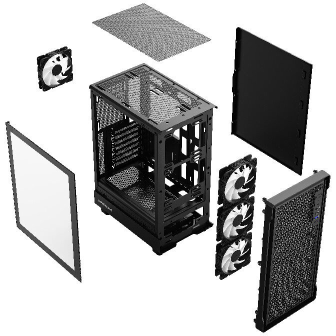 Корпус Powercase Mistral PA5B, Черный детальное изображение - 5