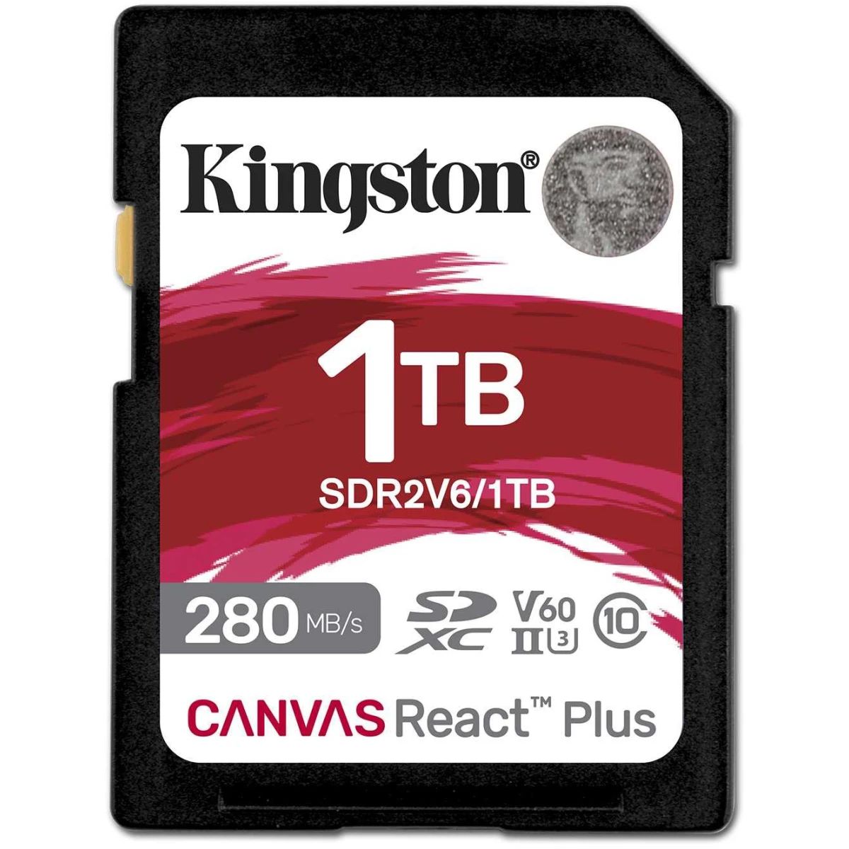 Карта памяти Kingston Canvas React Plus SD (SDR2V6/1TB), 1 Тб детальное изображение - 1