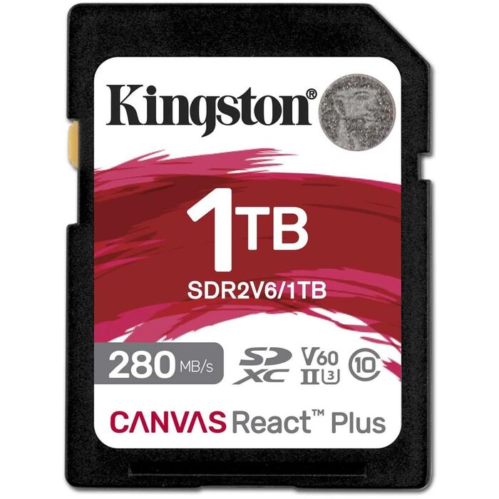 Карта памяти Kingston Canvas React Plus SD (SDR2V6/1TB), 1 Тб №1