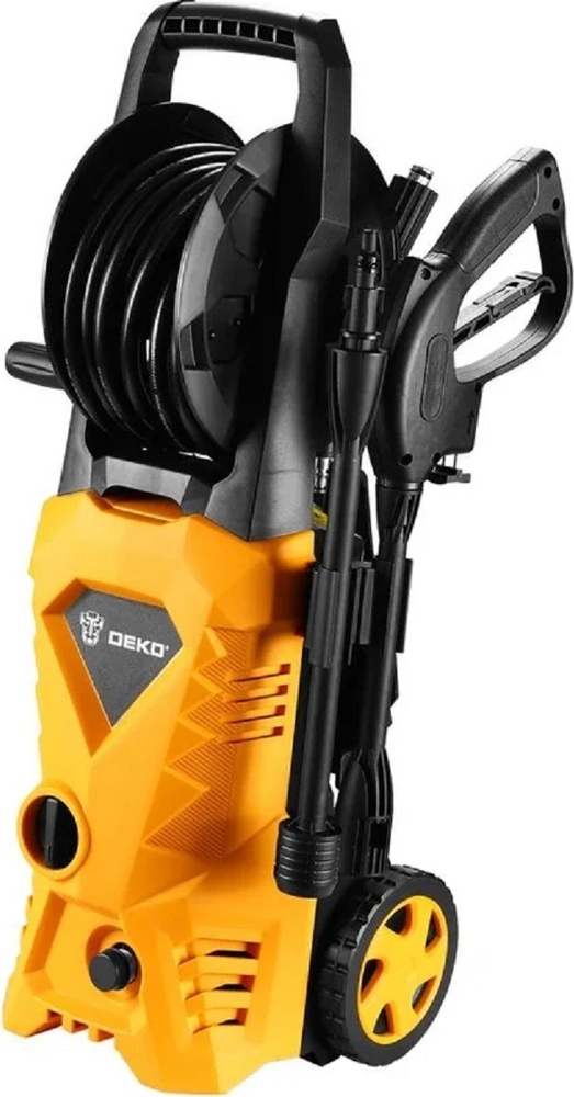 Автомойка DEKO DKCW1900 PRO, 1.9 кВт, 130 бар, Оранжевый/Черный №1