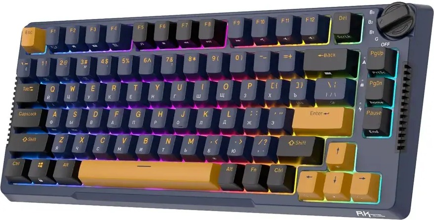 Клавиатура Royal Kludge RK-H81 Star Night, Sky Cyan Switch, Синий детальное изображение - 3