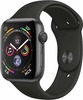 Умные часы Apple Watch Series 4 Aluminum, 44 мм, GPS, Black Sport Band, Серый космос вариант - 1
