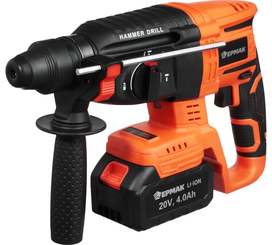 Перфоратор аккумуляторный ЕРМАК SDS-Plus 691-058, 2 Дж, 0-4800 уд/мин детальное изображение - 1