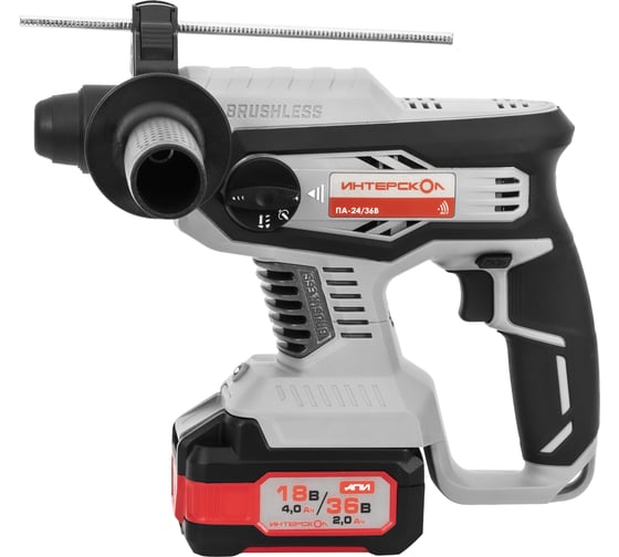 Бесщеточный аккумуляторный перфоратор Интерскол ПА-24/36В Li-ion АПИ (картон, без аккум. и ЗУ) 823.0.0.70, 2,2 Дж, 0-5300 уд/мин детальное изображение - 1