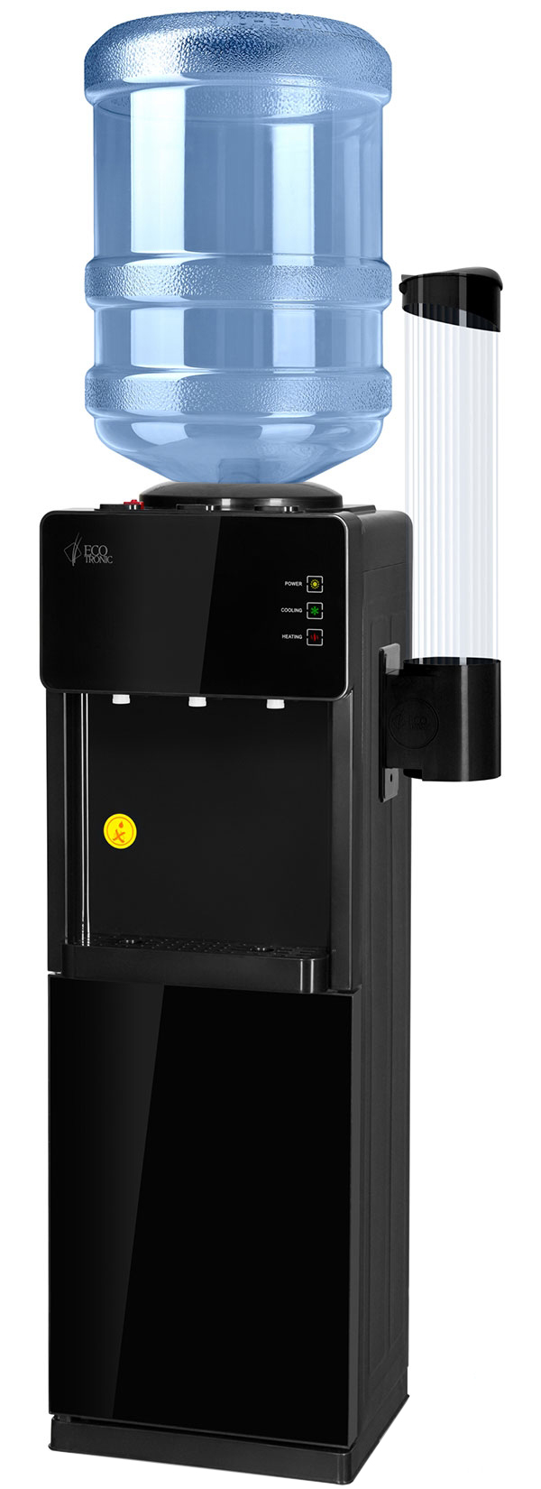 Кулер для воды со шкафчиком Ecotronic K23-LCE XS (ETK12618), Черный детальное изображение - 2