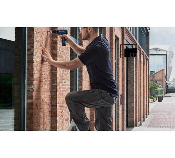 Аккумуляторная ударная дрель-шуруповерт Bosch GSB 120-LI, 12 В, 30 Нм, 2 А·ч, 06019G8100 детальное изображение - 2