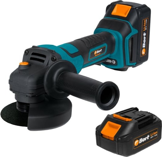 Аккумуляторная шлифовальная угловая машина BORT BWS-20Li-SR 93412215, 125 мм, 7000 об/мин, 1000 Вт детальное изображение - 1