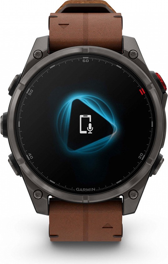 Смарт-часы Garmin fenix 8 Pro AMOLED DLC, 47 мм, угольно-серый, черный силиконовый ремешок детальное изображение - 6