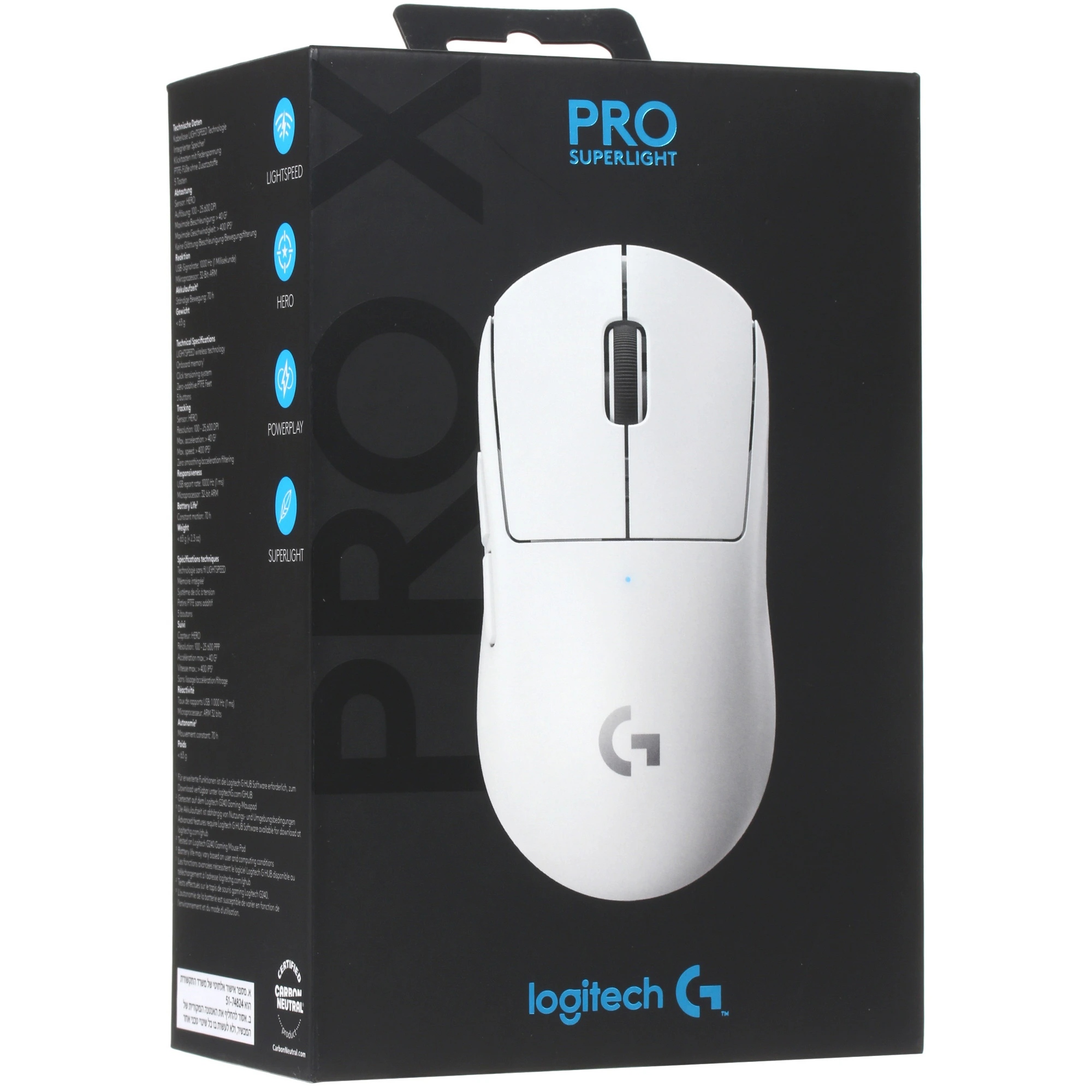 Мышь Logitech G Pro X Superlight, Белый детальное изображение - 8