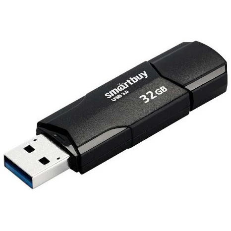 USB Flash накопитель SmartBuy  (SB32 ГБCLU-K3) 32 ГБ, черный детальное изображение - 1