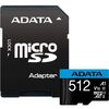 Карта памяти ADATA MicroSD + SD адаптер (AUSDX512GUICL10A1-RA1), 512 Гб вариант - 1