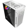 Корпус Powercase Mistral Micro Z3W Mesh LED, Белый вариант - 4