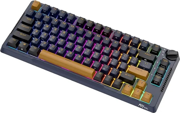 Клавиатура Royal Kludge RK-H81 Star Night, Sky Cyan Switch, Синий №5