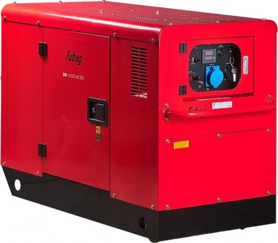 Генератор дизельный с воздушным охлаждением FUBAG DS 11000 AC ES 431744, в кожухе, 10 кВт, Красный детальное изображение - 1