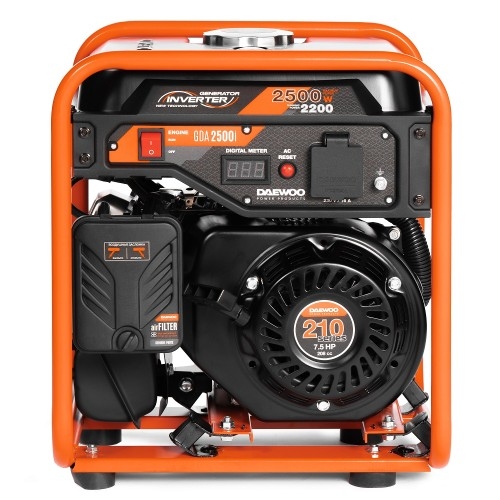 Генератор бензиновый DAEWOO GDA 2500i, 2.2 кВт, Оранжевый детальное изображение - 2