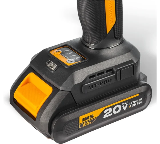 Аккумуляторная дрель-шуруповерт RUNTEC PRO RT-ED233, 18 В, 230 Нм, 2 А·ч детальное изображение - 6