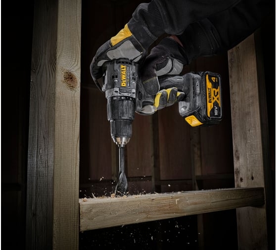 Аккумуляторная ударная дрель-шуруповерт DeWALT DCD100M2T-QW, 18 В, 68 Нм, 4 А·ч детальное изображение - 7