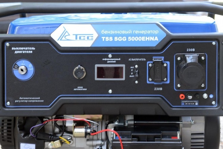 Генератор бензиновый ТСС SGG 5000EHNA 160008, 5 кВт, Синий детальное изображение - 5